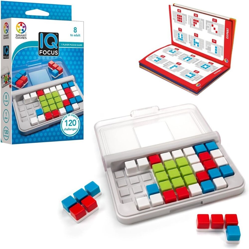 Smart Games IQ Focu - Brain Teasing Puzzle Game 120 Challenges Age 8+ New Sealed